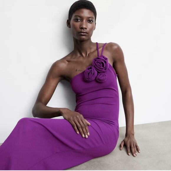 MANGO Asymmetrical dress. - Picture 1 of 4